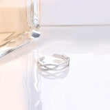 925 Silver Adjustable Wrap Open Cuff Toe Ring Vintage Band Rings