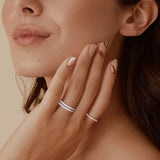 S925 CZ Eternity Wedding Band Engagement Ring for Women