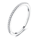S925 CZ Eternity Wedding Band Engagement Ring for Women