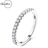 S925 CZ Eternity Wedding Band Engagement Ring for Women