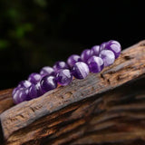 Fantasy Amethyst Bracelet Crystal Single Ring Hand String Sweet Jewelry
