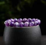 Fantasy Amethyst Bracelet Crystal Single Ring Hand String Sweet Jewelry