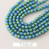 Fantasy Glass Beads Purple Yellow Gradient Hand Beading Material