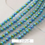 Fantasy Glass Beads Purple Yellow Gradient Hand Beading Material