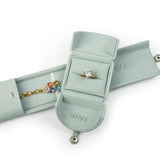 Fanxi Ice Microfiber Jewelry Packaging Box with Metal Button
