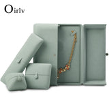 Fanxi Ice Microfiber Jewelry Packaging Box with Metal Button