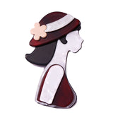 Farlena Animal Acrylic Brooch For Women Stitching Resin bird Brooch Pins