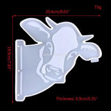 Cow Head Pendant Silicone Mold DIY Crafts Tool
