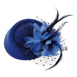 Fascinator Hats Headband Feather Flower Brides Hair Accessories Wedding