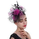 Feather Flower Headdress Hat Hair Accessories Headband Wedding Party