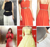 Leaf Shape Belts For Women Wedding Elastic Stretch Skinny Waist Belt