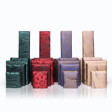 Silk Brocade Jewelry Gift Boxes in 4 Colors - Portable Pendent Ring Packaging