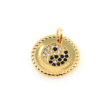 Evil Eyes/Eight Trigrams Array Necklace Pendant Colorful Zircon Charm