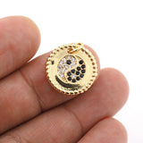 Evil Eyes/Eight Trigrams Array Necklace Pendant Colorful Zircon Charm