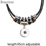 Bohemian National Ginger Snap Button Necklace