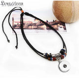 Bohemian National Ginger Snap Button Necklace