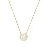Crystal Beating Heart Necklace Austrian Element Crystal Collarbone Chain