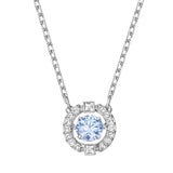Crystal Beating Heart Necklace Austrian Element Crystal Collarbone Chain
