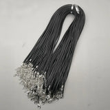 Mixed Wax Rope Lobster Clasp Necklace Lanyard Jewelry Pendant Cords 100pc