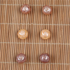 10-11mm Carved Freshwater Rose Pearl Beads for DIY Jewelry Making