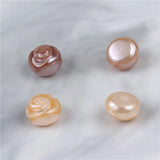 10-11mm Carved Freshwater Rose Pearl Beads for DIY Jewelry Making