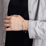 925 Silver Cuban Chain Bracelet for Baby, Men, Women