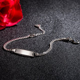 925 Silver Cuban Chain Bracelet for Baby, Men, Women