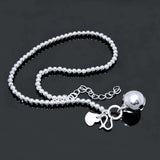 925 Sterling Silver Bells Anklets Beach Foot Beads Anklets Bohemia Bracelet
