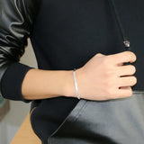925 Sterling Silver Unisex 4mm Boy Bracelet
