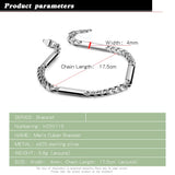 925 Sterling Silver Unisex 4mm Boy Bracelet