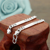 925 Sterling Silver Unisex 4mm Boy Bracelet
