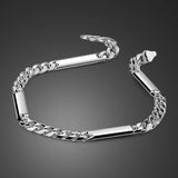 925 Sterling Silver Unisex 4mm Boy Bracelet