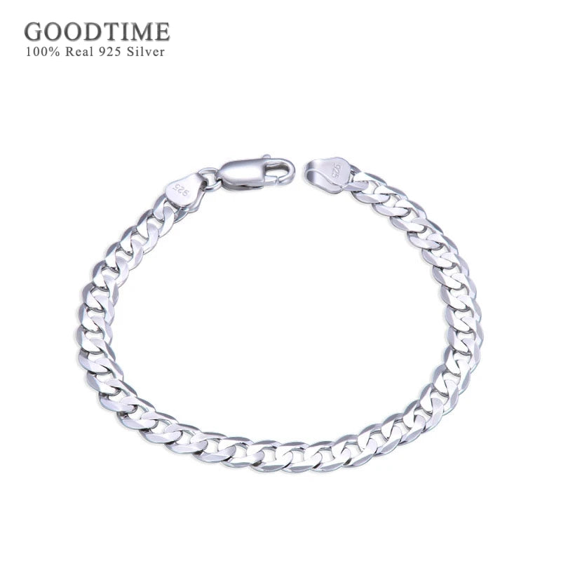 925 Sterling Silver Bracelets For Man Romantic Jewelry Accessories