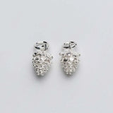 925 Silver Pinecone Charms Pendants 12x8mm DIY Necklace Earrings Jewelry