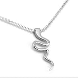 925 Silver Snake Necklace Women Pendant Choker Jewelry Gift
