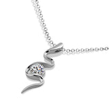 925 Silver Snake Necklace Women Pendant Choker Jewelry Gift