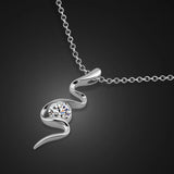 925 Silver Snake Necklace Women Pendant Choker Jewelry Gift