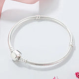925 Sterling Silver Charm Bracelet Women DIY Beads Jewelry