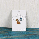 100Pcs Women Earring Display Card Jewelry Packing Paper Tag Holders