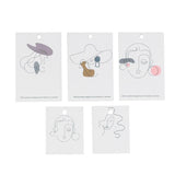 100Pcs Women Earring Display Card Necklace Jewelry Paper Card