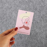 100Pcs Women Earring Display Card Necklace Jewelry Paper Card