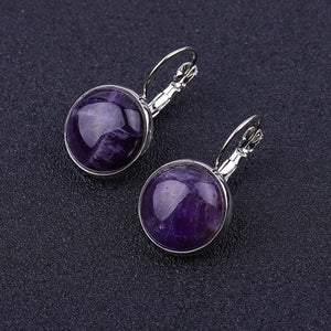 Natural Stone Ear Clip Earrings for Women Jewelry