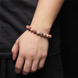 Mixed Natural Stone Bead Bracelet Agate Streche Men Women Jewelry