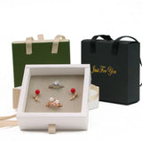 10Pcs Drawer Jewelry Box Ring Necklace Organizer Storage Gift