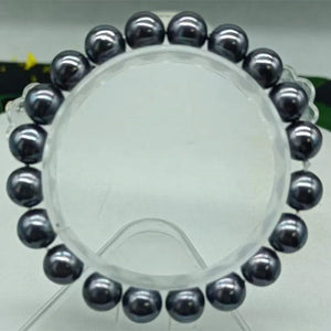 10mm Rainbow Shell Pearl Stretch Bracelet 7.5in Women's Jewelry