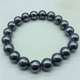 10mm Rainbow Shell Pearl Stretch Bracelet 7.5in Women's Jewelry