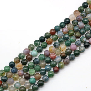 10mm Agate Stone Beads 60Pcs Jewelry Making Charm Necklace Bracelet Earring