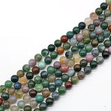 10mm Agate Stone Beads 60Pcs Jewelry Making Charm Necklace Bracelet Earring