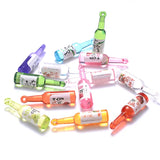 10pcs Cartoon Drink Bottle Acrylic Pendants For DIY Necklace Bracelet