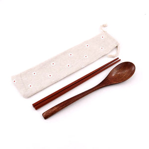 10pcs 6*27cm Drawstring Cotton Bags for Jewelry Fork Chopsticks Tableware